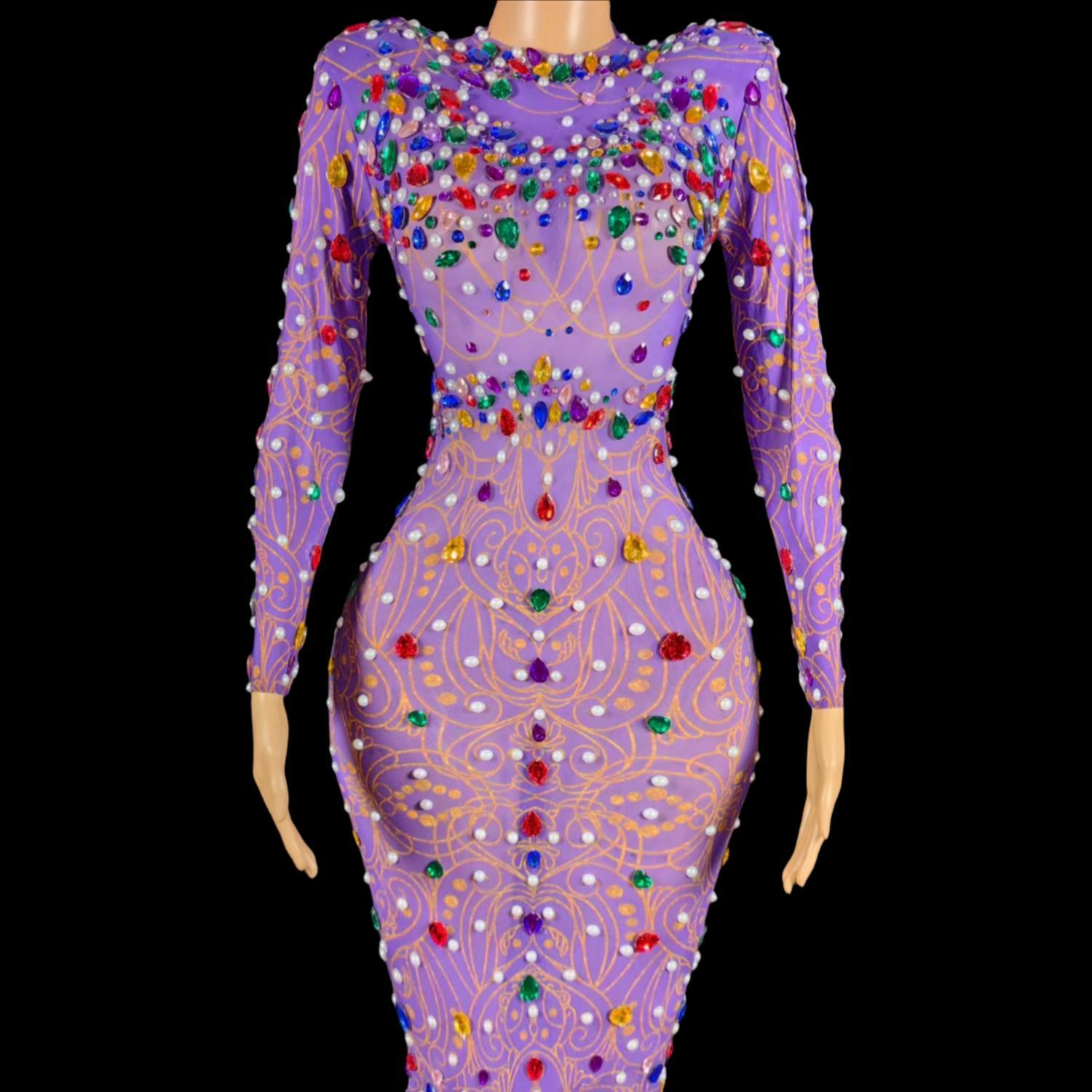 Sparkly Rhinestones ชุดนางเงือ - Sparkly Rhinestone Club Party Dress บทวิจารณ์และราคา