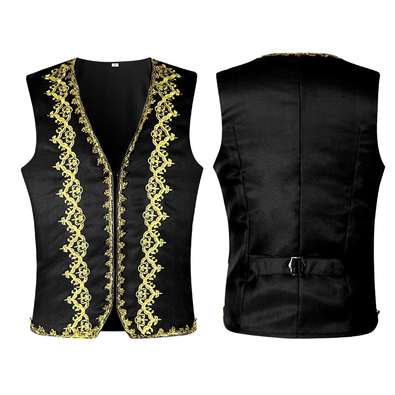 เสื้อกั๊กปักลายทองสไตล์บาโรกยุ - Tops บทวิจารณ์และราคา