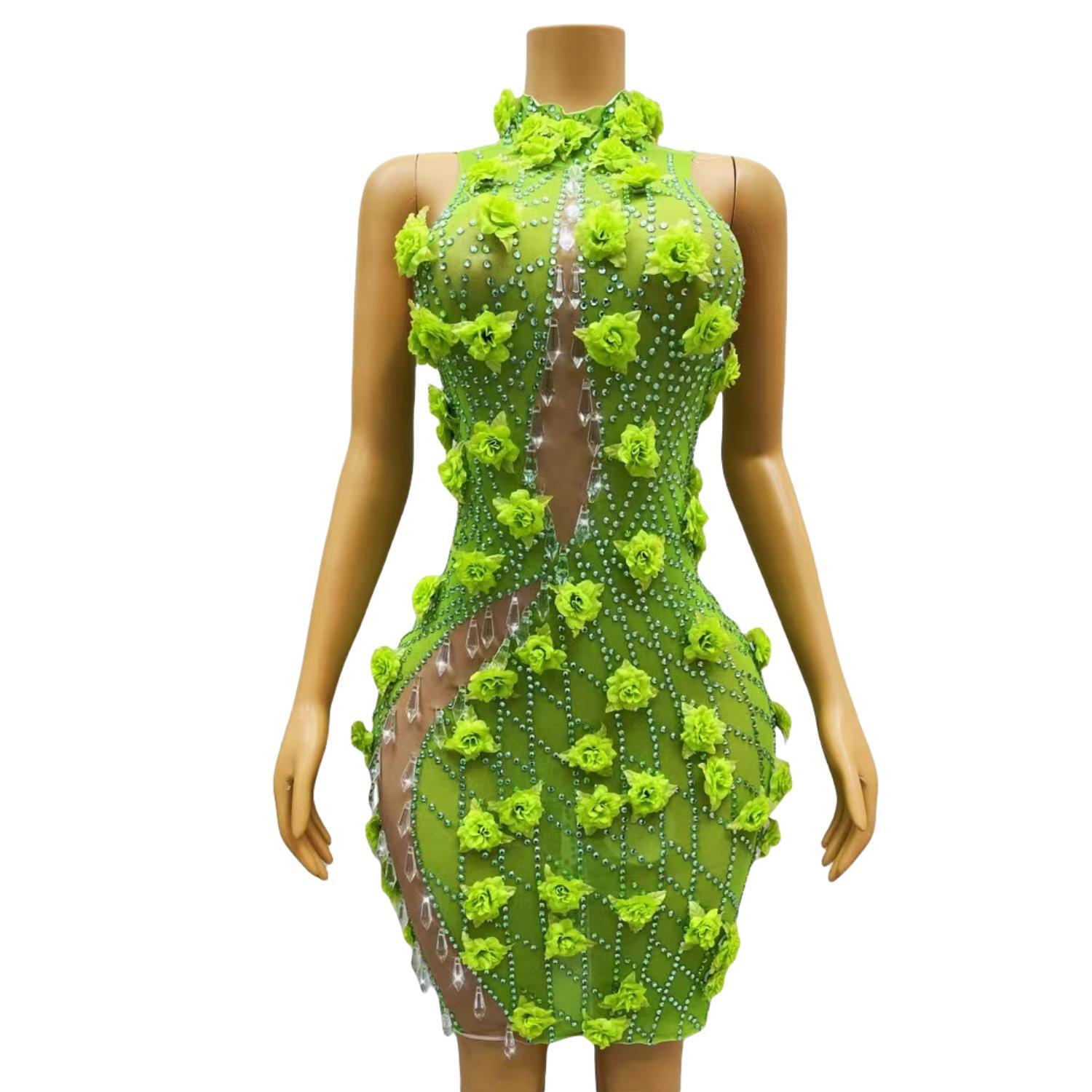 Chic SparklyคริสตัลRhinestoneส - Sparkly Rhinestone Club Party Dress บทวิจารณ์และราคา