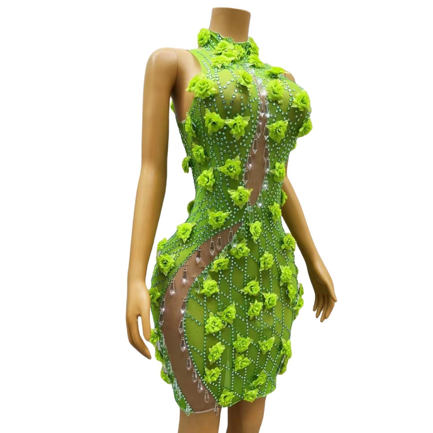 Chic SparklyคริสตัลRhinestoneส - Sparkly Rhinestone Club Party Dress บทวิจารณ์และราคา