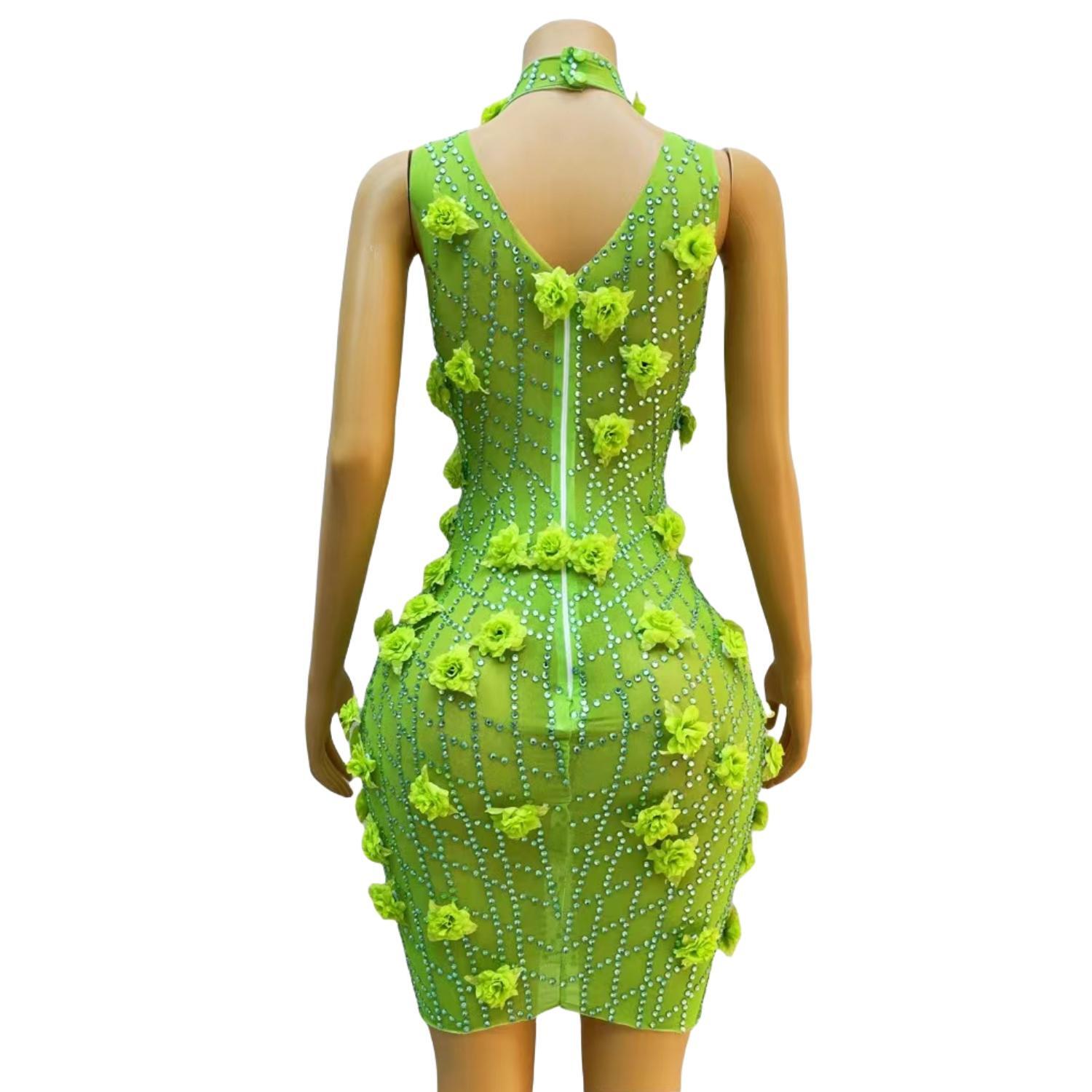 Chic SparklyคริสตัลRhinestoneส - Sparkly Rhinestone Club Party Dress บทวิจารณ์และราคา